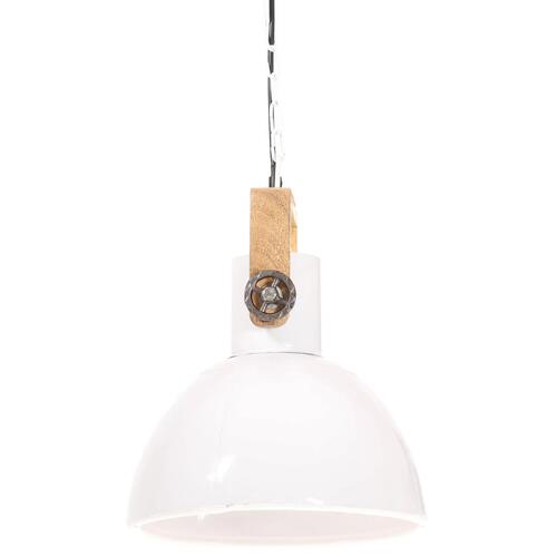 Industriel hængelampe 25 W rund 30 cm E27 hvid