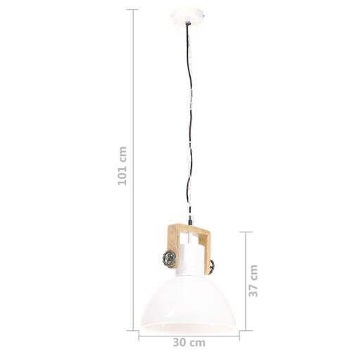 Industriel hængelampe 25 W rund 30 cm E27 hvid