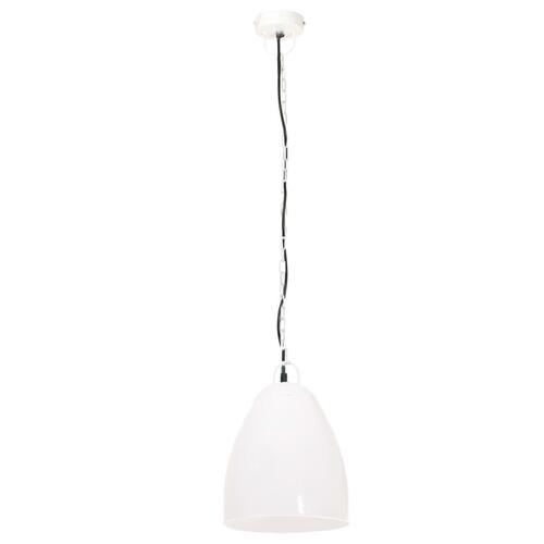 Industriel hængelampe 25 W rund 32 cm E27 hvid