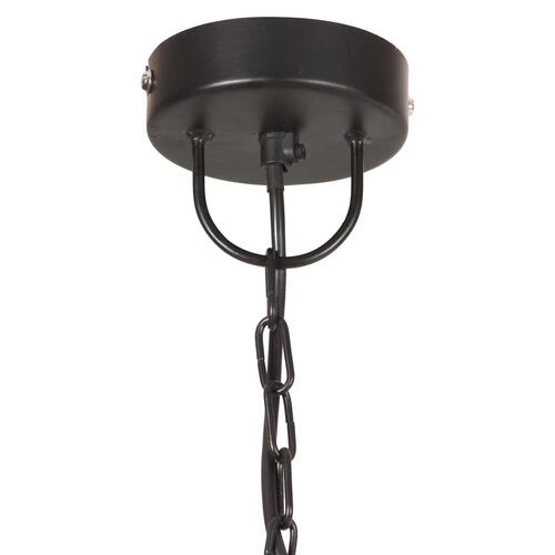 Industriel hængelampe 25 W rund 31 cm E27 mat sort