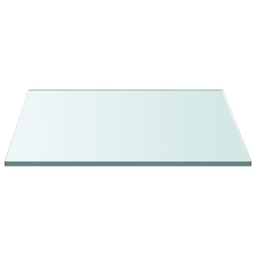 Bordplade 30x30 cm hærdet glas transparent