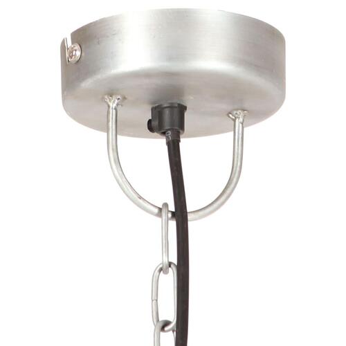 Industriel hængelampe 25 W rund 32 cm E27 sølvfarvet