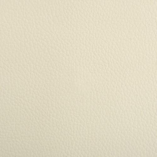 Hundeseng 50x40x30 cm kunstlæder cremefarvet