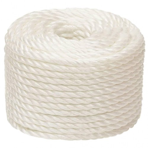 Arbejdsreb 10 mm - 500 m snoet polypropylen, hvid