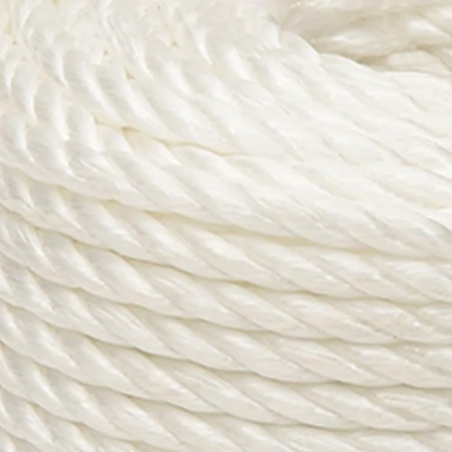 Arbejdsreb 10 mm - 500 m snoet polypropylen, hvid