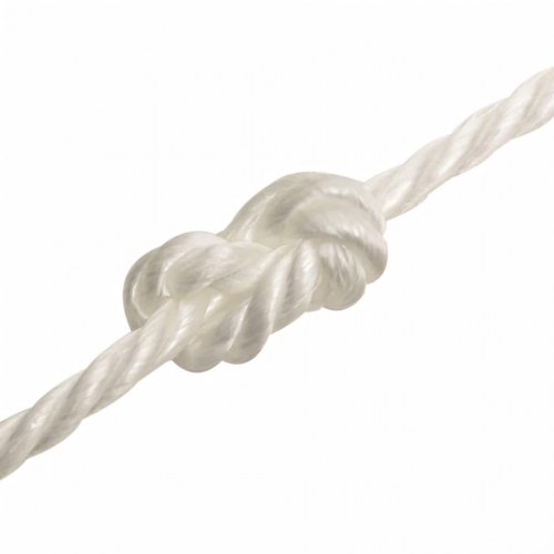 Arbejdsreb 10 mm - 500 m snoet polypropylen, hvid