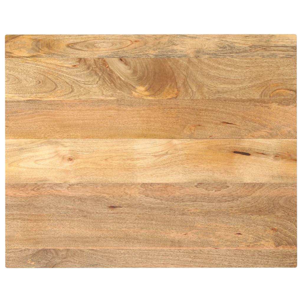 Bordplade 100 × 80 × 3,8 cm - rektangulær i massivt mangotræ billede