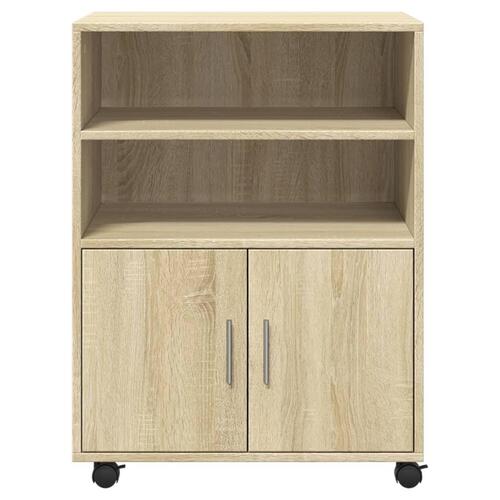 Rullebord 60x48x81 cm konstrueret træ sonoma-eg
