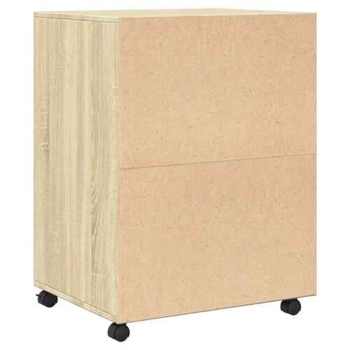 Rullebord 60x48x81 cm konstrueret træ sonoma-eg