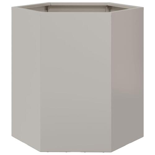 Plantekrukke 46x40x45 cm sekskantet rustfrit stål
