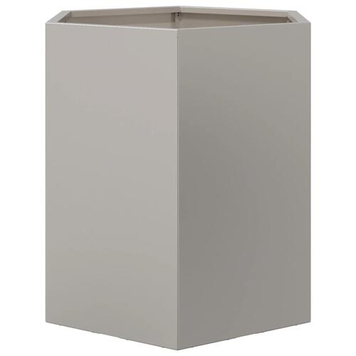Plantekrukke 46x40x45 cm sekskantet rustfrit stål