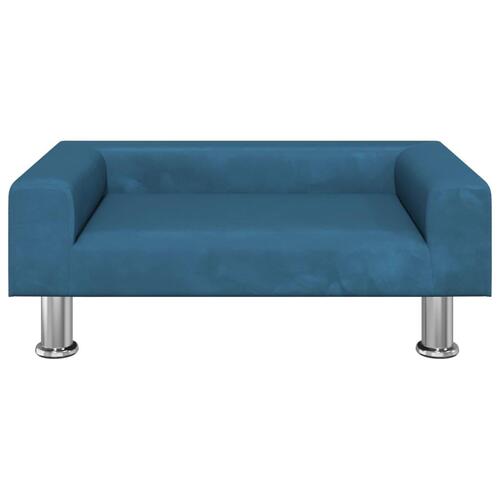 Sofa til børn 70x45x26,5 cm fløjl blå