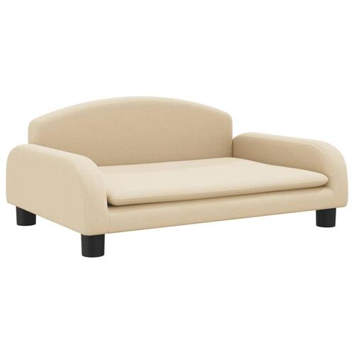 Sofa til børn 70x45x30 cm stof cremefarvet