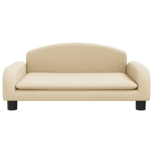 Sofa til børn 70x45x30 cm stof cremefarvet