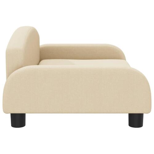 Sofa til børn 70x45x30 cm stof cremefarvet