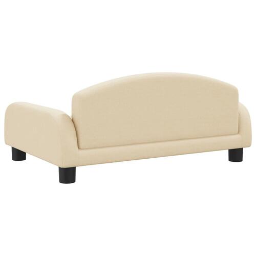Sofa til børn 70x45x30 cm stof cremefarvet
