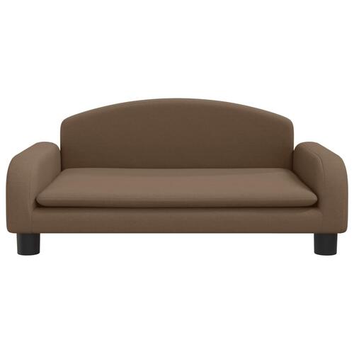 Sofa til børn 70x45x30 cm stof brun