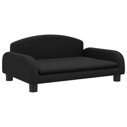Sofa til børn 70x45x30 cm stof sort