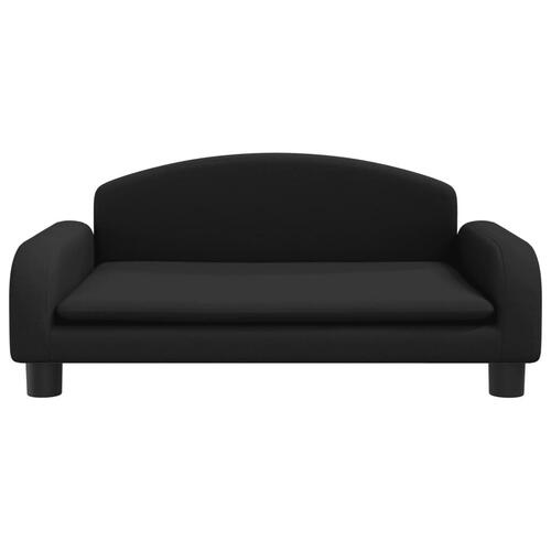 Sofa til børn 70x45x30 cm stof sort