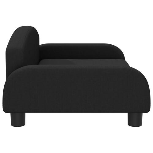 Sofa til børn 70x45x30 cm stof sort
