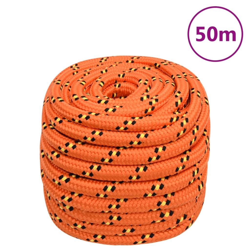 Tovværk til båd 20 mm 50 m polypropylen orange