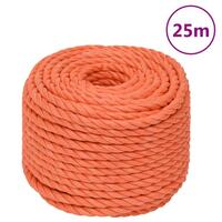 Arbejdsreb 24 mm 25 m polypropylen orange