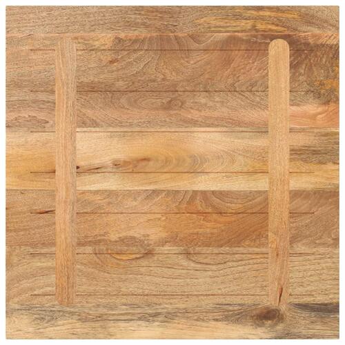 Bordplade 70x70x3,8 cm firkantet massivt mangotræ