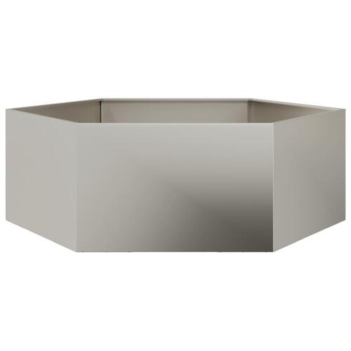 Plantekasse 138x120x45 cm sekskantet Forvitringsstål