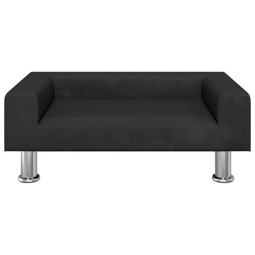 Sofa til børn 70x45x26,5 cm fløjl sort