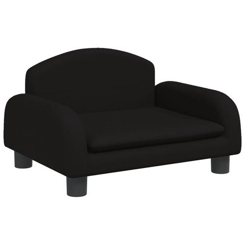 Sofa til børn 50x40x30 cm stof sort