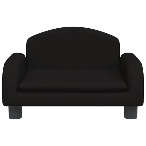 Sofa til børn 50x40x30 cm stof sort