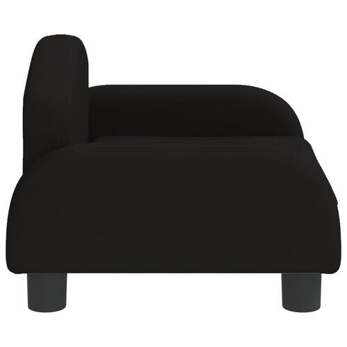 Sofa til børn 50x40x30 cm stof sort