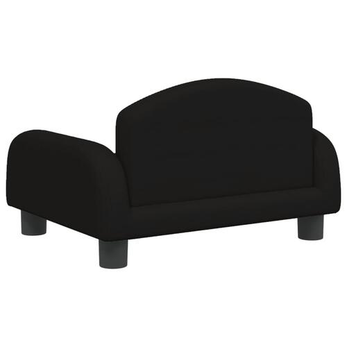 Sofa til børn 50x40x30 cm stof sort
