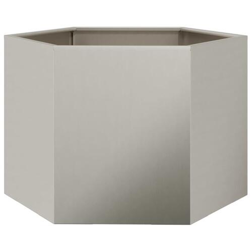 Plantekasse 69x60x45 cm sekskantet Forvitringsstål