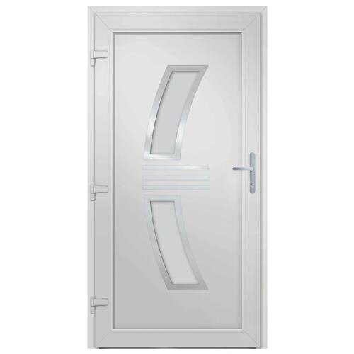 Hoveddør 98x208 cm PVC antracitgrå