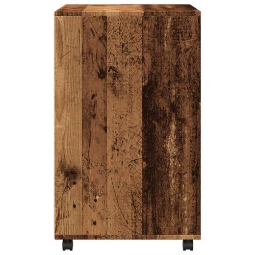 Rullebord 60x48x81 cm konstrueret træ gammelt trælook