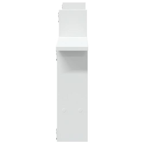 Væghængte kubehylder 2 stk. 50x12x50 cm konstrueret træ hvid