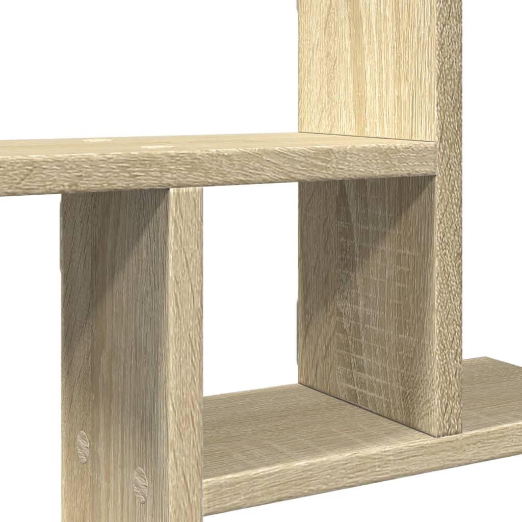 Væghængte hylder 2 stk. 50x12x50 cm konstrueret træ sonoma-eg