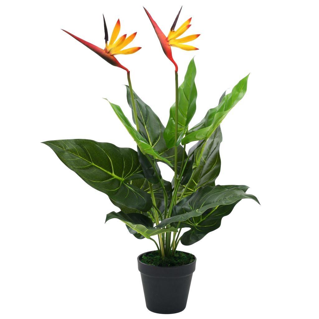 Kunstig Strelitzia reginae-plante paradisfugl 66 cm