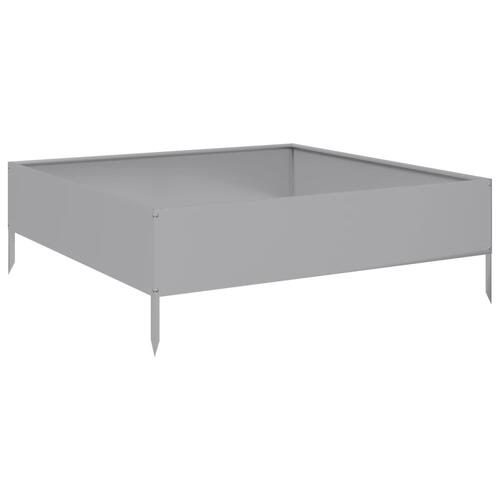 Højbed 100x100x33,5 cm galvaniseret stål