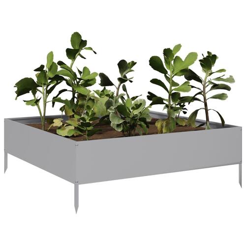 Højbed 100x100x33,5 cm galvaniseret stål