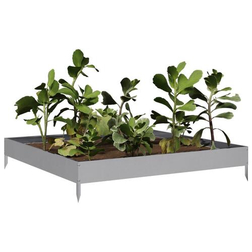 Højbed 100x100x18,5 cm galvaniseret stål