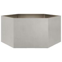 Plantekrukke 104x90x45 cm sekskantet rustfrit stål