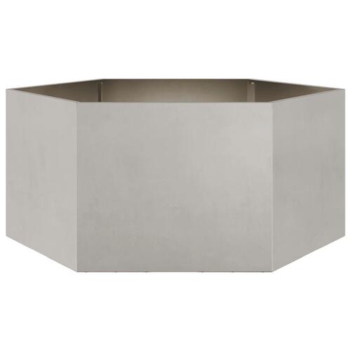Plantekrukke 104x90x45 cm sekskantet rustfrit stål