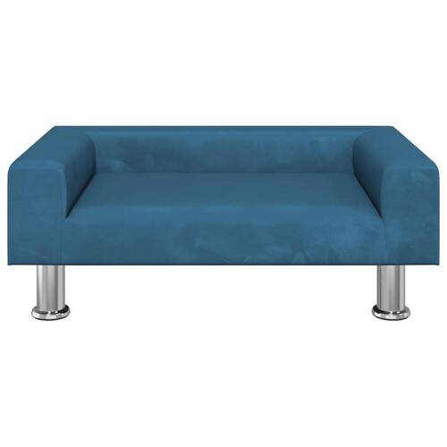 Hundeseng 70x45x26,5 cm velour blå