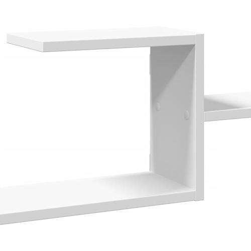 Væghylde 104x15x49 cm konstrueret træ hvid