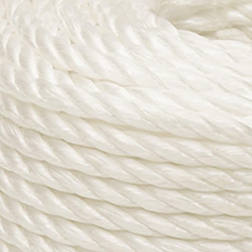 Arbejdsreb 10 mm - 250 m polypropylen, hvid