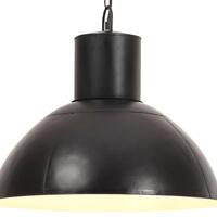 Hængelampe 25 W rund 48 cm E27 mat sort
