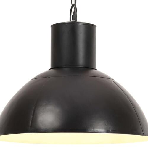 Hængelampe 25 W rund 48 cm E27 mat sort