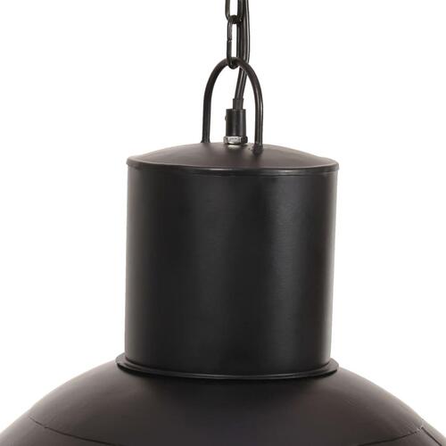 Hængelampe 25 W rund 48 cm E27 mat sort